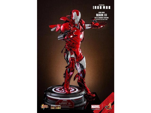 Figure Hot Toys MMS744D64 - Marvel Comics - Iron Man - Iron Man Mark III Red & Chrome Version