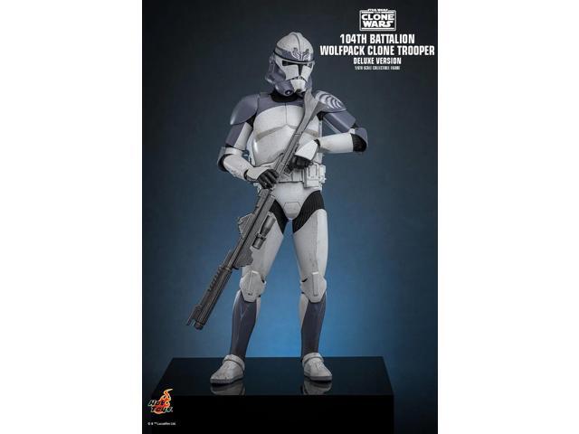 Figure Hot Toys TMS143 - Star Wars: The Clone War - 104Th Battalion Wolfpack Clone Trooper Deluxe Version