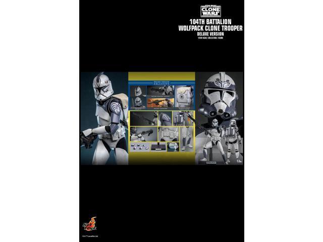 Figure Hot Toys TMS143 - Star Wars: The Clone War - 104Th Battalion Wolfpack Clone Trooper Deluxe Version