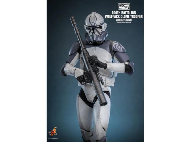 Figure Hot Toys TMS143 - Star Wars: The Clone War - 104Th Battalion Wolfpack Clone Trooper Deluxe Version