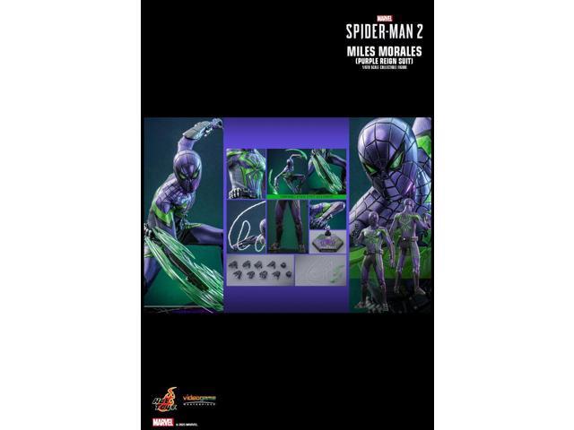 Figure Hot Toys VGM68 - Marvel's Spider Man 2 - Miles Morales Purple Reign Suit