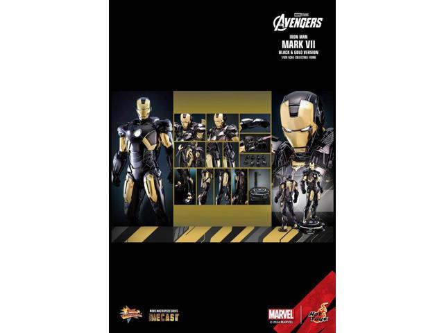 Figure Hot Toys MMS741D61 - Marvel Comics - The Avengers - Iron Man Mark VII Black & Gold Version