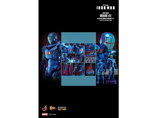 Figure Hot Toys MMS814 - Marvel Comics - Iron Man - Iron Man Mark III Stealth Mode Version