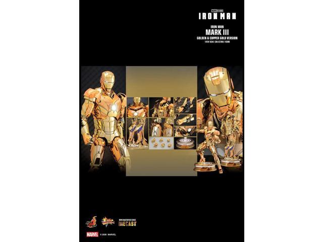 Figure Hot Toys MMS848D78 - Marvel Comics - Iron Man - Iron Man Mark III Golden & Copper Gold Version