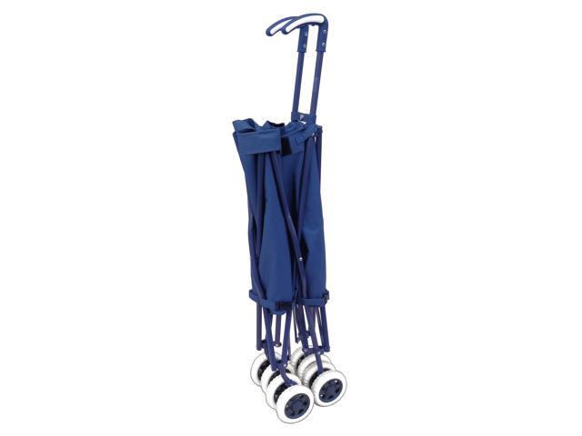 VersaCart Transit -The Original Patented Folding Shopping and Utility Cart, Water-Resistant Heavy-Duty Canvas with Cover, Double Front Swivel...