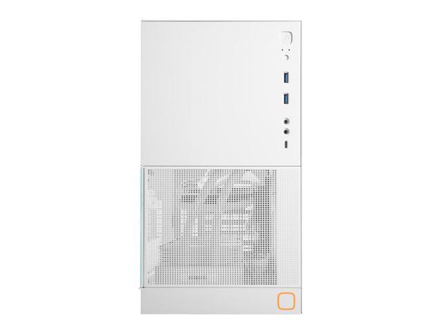 Geometric Future M4 King Arthur White mid/Mini Tower, E-ATX/ATX Gaming Case, Glass/ 1.2mm Steel, Vertical Air Tunnel Design, Type C, 360/240...