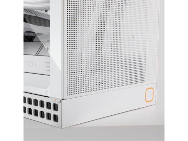 Geometric Future M4 King Arthur White mid/Mini Tower, E-ATX/ATX Gaming Case, Glass/ 1.2mm Steel, Vertical Air Tunnel Design, Type C, 360/240...