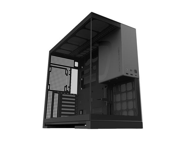 Geometric Future M5 Tempered Glass Mid Tower, E-ATX/ATX Gaming Case, 1.2mm Steel, Type C, Toolless Panels, Support 420/360 Radiator, Dual-Chamber,...