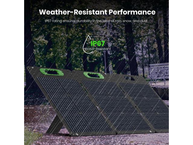 Yoshino SP100 Foldable 100W Monocrystalline Portable Solar Panel for Electric Solar Generators, Water-Resistant IP67, Off-Grid, Camping, RV