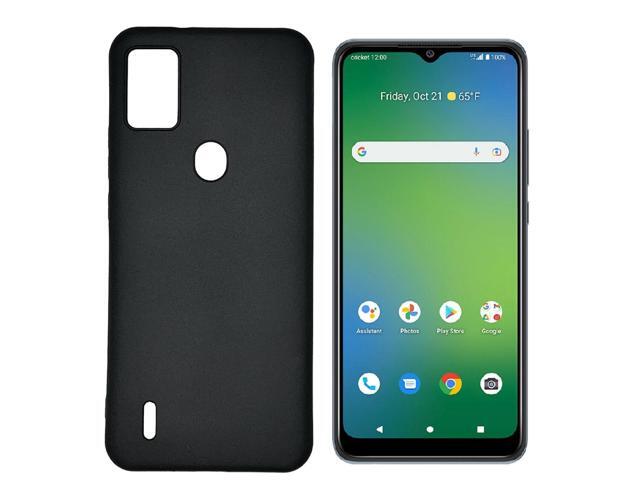 For Cricket Icon 5 TPU Flexible Skin Cover Cell Phone Case - Black