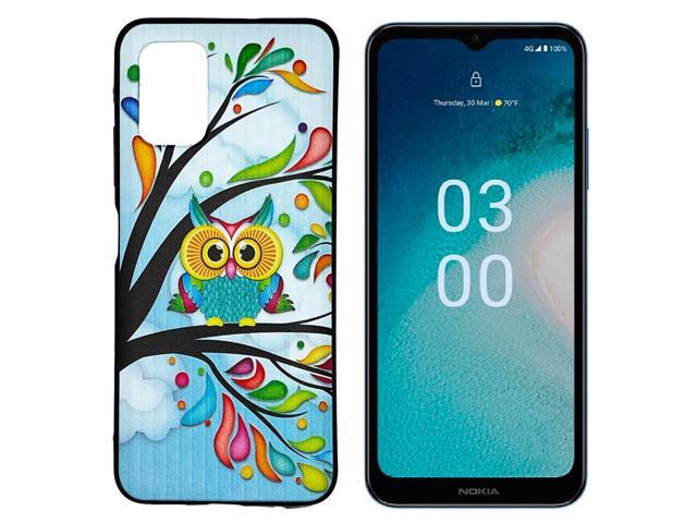 For Nokia C300 N155DL TPU Flexible Skin Cover Cell Phone Case - Owl