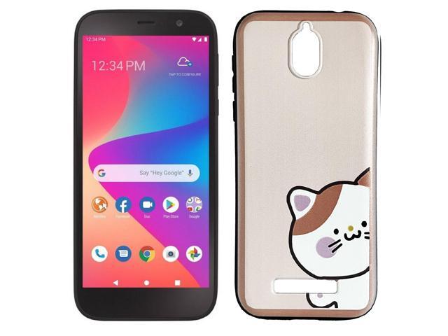 For Blu View 2 B131DL B130DL Slim Flexi TPU Skin Case Phone Cover - TPU Cat