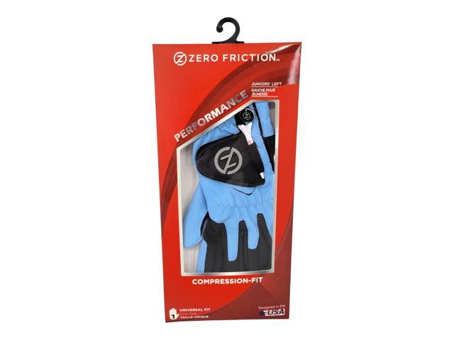 Zero Friction Junior Left Hand Golf Glove Compression Fit Performance Blue