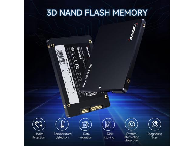 fanxiang 512GB SSD SATA 2.5'' 6Gb/s 3D NAND QLC Internal Solid State Drive, Up to 560 MB/s SLC Cache for Laptop and PC Desktop Storage Performance...