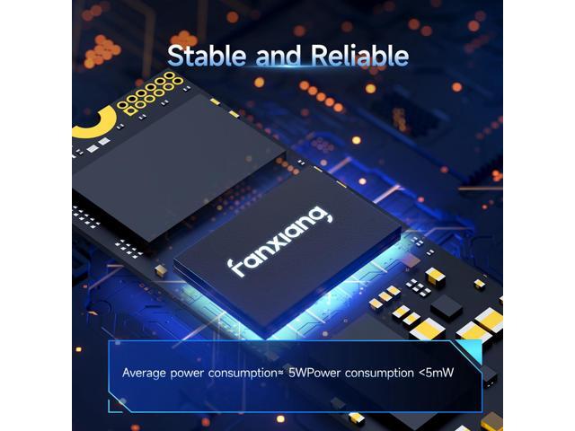 Fanxiang S690Q 1TB SSD NVMe M.2 2280 PCIe Gen4, Up to 4800MB/s, Internal Gaming SSD for PS5, 3D NAND QLC, SLC Cache Solid State Drive Upgrade...