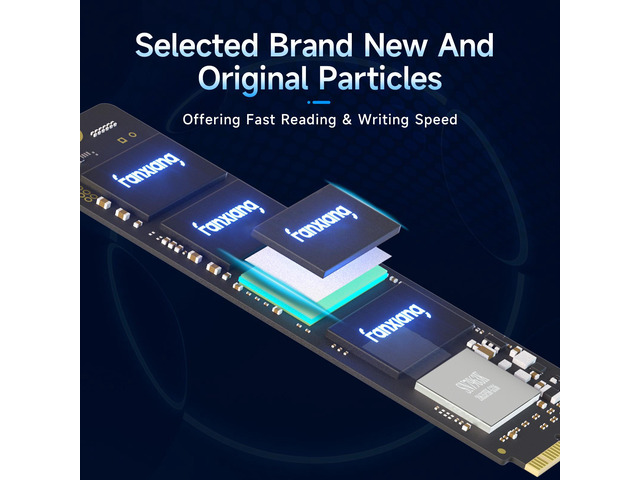 Fanxiang 512GB MAC SSD NVMe PCIe Gen3x4 3D NAND TLC Read Up to 3500MB/s Compatible with Apple MacBook Air (2013-2015, 2017), MacBook Pro...