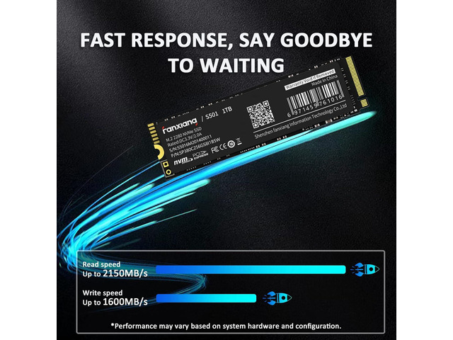 Fanxiang M.2 2280 SSD 256GB PCIe Gen 3.0 x4 SSD Drive 3D NAND 1.3 B-Key M2 NVMe TLC Internal Solid State Drive, Upgrade Storage for PC/Laptops