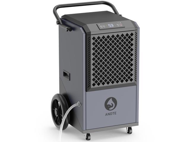 ANDTE 305 Pints Commercial Dehumidifier, Crawl Space Dehumidifier for Basement with 6.56ft Drain Hose and 24 Hr Timer, Spaces up to 9000 Sq. Ft,...