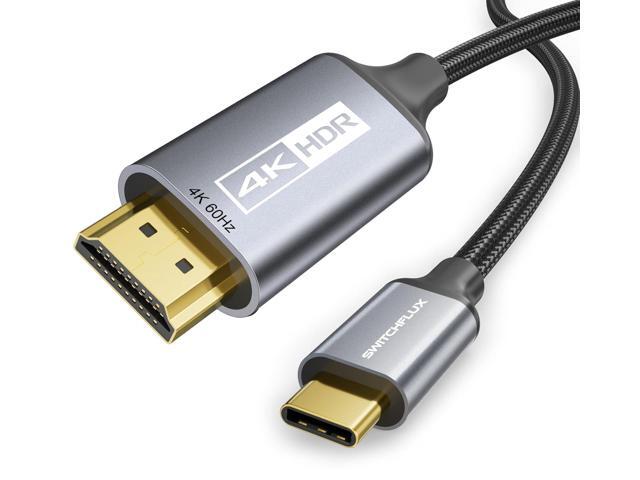 USB-C to HDMI Cable 20Ft [4K@60Hz] High-Speed USB Type C to HDMI 2.0 Braided Cord (Thunderbolt 3/4 Compatible) for iPhone 15 Series,MacBook...