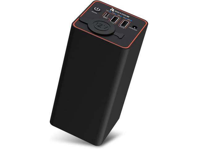 RoyPow 30W PD Portable Charger with 12V/10A Cigarette Lighter Socket, 86.58Wh USB C Laptop Power Bank, 18W QC& 12V DC External Battery Pack,...