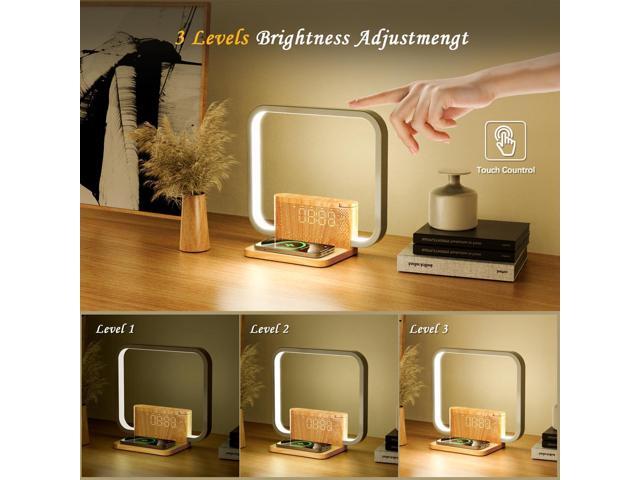 Sunrise Alarm Clock for Heavy Sleepers with Wireless Charger, Wake Up Light, Sleep Aid with 10 Nature Sounds for Bedroom, White Noise Sound Machine...