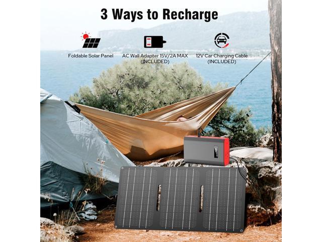 Portable Power Bank with AC Outlet, 65W 110V External Battery Pack 24000mAh Portable Laptop Charger Power Source Supply for Outdoor RV Tent Camping...