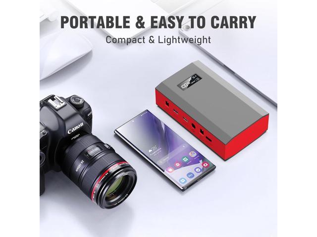 Portable Power Bank with AC Outlet, 65W 110V External Battery Pack 24000mAh Portable Laptop Charger Power Source Supply for Outdoor RV Tent Camping...