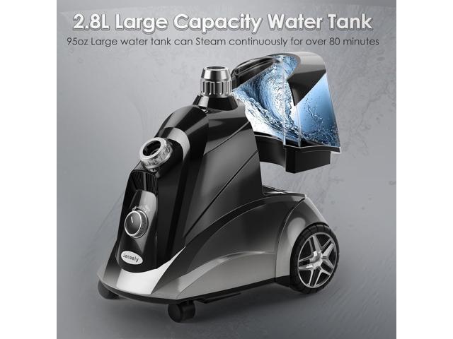 Steamer for Clothes, Jenaely 1500W Standing Garment Steamers, 35s Fast Heat-up, 80 Mins of Continuous Powerful Steam with 2.8L Water Tank, Pants...