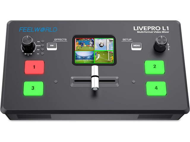 FEELWORLD LIVEPRO L1 V1 4X HDMI 1x SDI Multi Camera Video Mixer Switcher