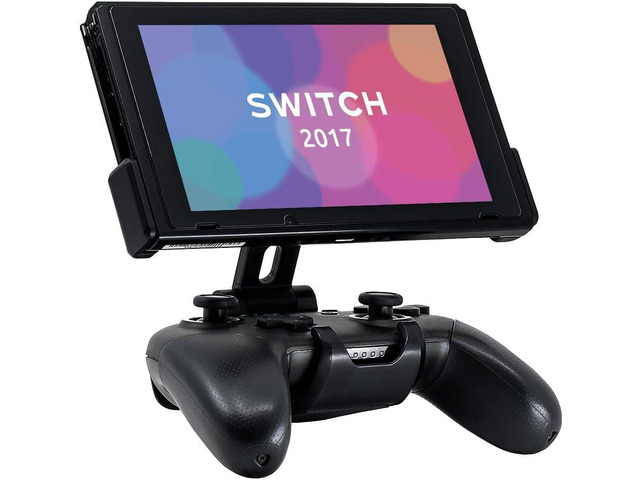 Fixture S1 Gaming Console Monitor and Controller Mount Compatible with Nintendo Switch and Pro Controller, Adjustable Video Game Holder Stand Clip,...