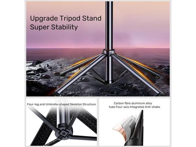 Auto Face Tracking Selfie Stick Tripod for iPhone with Light,360 Rotation That Follows Your Movement,70' Phone Camera Tripod Stand with Remote for...
