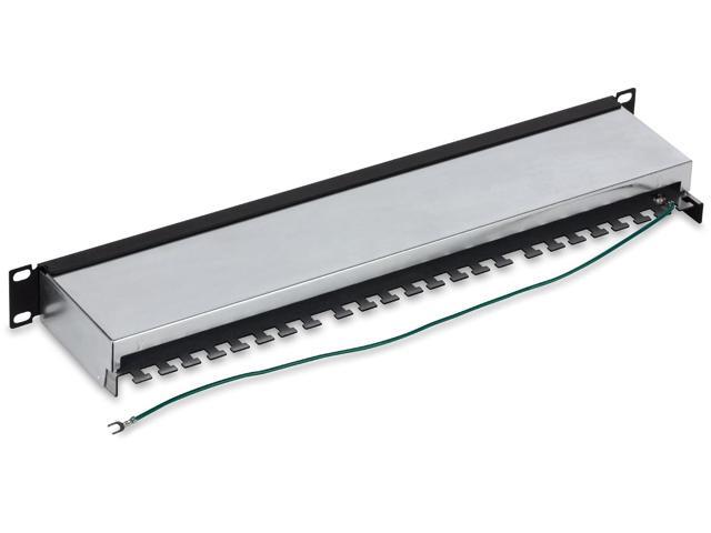 TRENDnet 24-Port Cat6A Shielded Patch Panel, 1U 19' Metal Housing, 10G Ready, Cat5e,Cat6,Cat6A Compatible, Cable Management, Color-Coded Labeling...