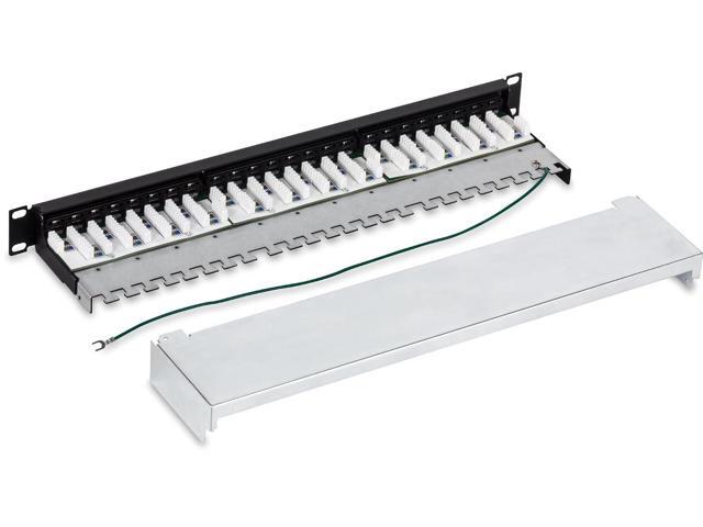TRENDnet 24-Port Cat6A Shielded Patch Panel, 1U 19' Metal Housing, 10G Ready, Cat5e,Cat6,Cat6A Compatible, Cable Management, Color-Coded Labeling...