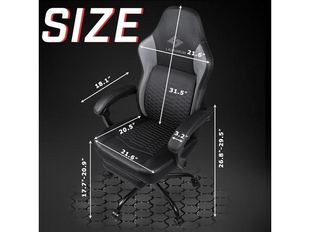 LEMBERI Big and Tall Gaming Chair 400lb Weight Capacity,Gamer Chairs for Adults,Video Game Chair wth Footrest,Racing Style Computer Gamer Chair...