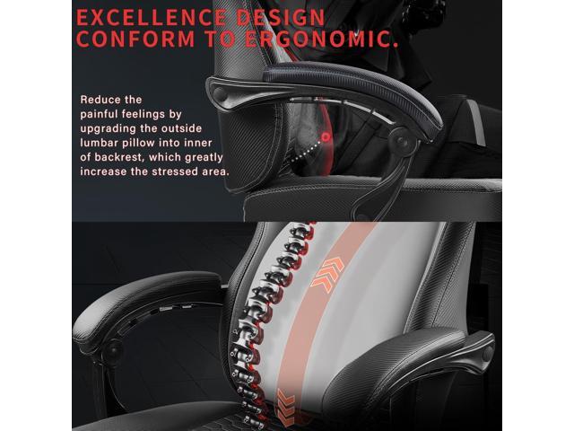 LEMBERI Big and Tall Gaming Chair 400lb Weight Capacity,Gamer Chairs for Adults,Video Game Chair wth Footrest,Racing Style Computer Gamer Chair...