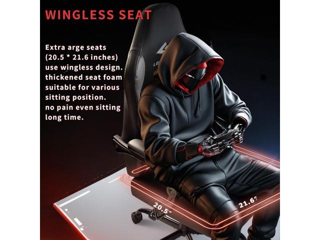 LEMBERI Big and Tall Gaming Chair 400lb Weight Capacity,Gamer Chairs for Adults,Video Game Chair wth Footrest,Racing Style Computer Gamer Chair...