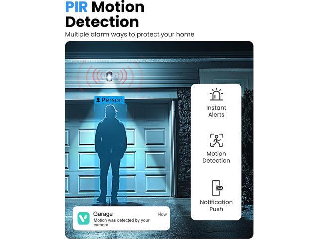 2K Security Cameras Wireless Outdoor, 2 Pack Battery Powered WiFi Cameras for Home Security with AI Motion Detection, Color Night Vision, Siren...