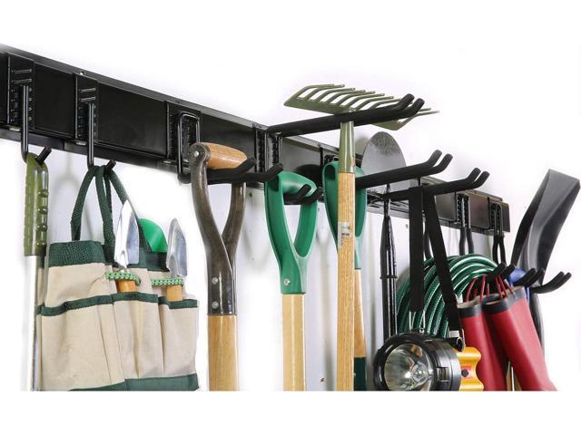 Ultrawall Tool Storage Rack, Garden Tool Organizer Wall Mount with 9 Hooks