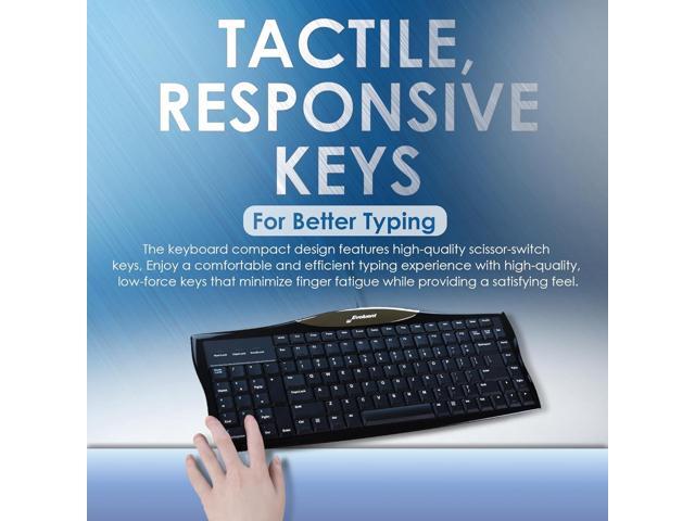 Evoluent R3K Reduced Reach Right-Hand Keyboard Wired USB Compact with Numeric Pad, Ergonomic Computer Keyboards for Comfortable Typing, Black...