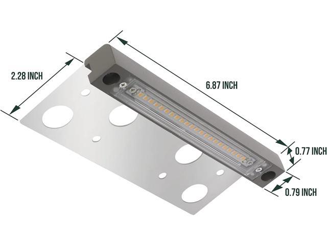 GKOLED Hardscape Light, Paver Wall Lights, 6.8 Inches Step Lighting, Integrated 4W 2700K LED Chips, Solid Powder Coated Die-cast Aluminum Housing,...