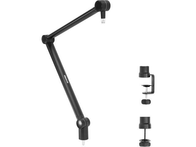 MOUNT-IT! Adjustable Microphone Boom Arm [3/8 to 5/8 Screw Adapter] Suspension Scissor Mic Stand, Desk Mount For Blue Snowball, Yeti, & Other...