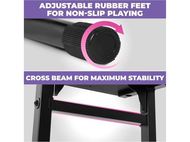 Liquid Stands Piano Bench Adjustable Stool Music Keyboard Bench Seat for Piano Keyboard Stand with Black Padded Cushion for Musicians Piano Stool...