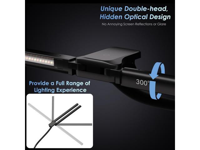 Desk Lamp with Clamp, 31.5' LED Desk Lamp for Home Office, 24W Gesture Sensing Control Desk Light, Dimmable & Color Temperature, Eye-Caring Office...