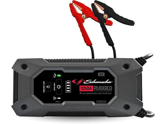 Schumacher Electric 1250A Rugged Lithium Car Battery Jump Starter and Portable Power Pack/Jump Box, 3-in-1 Solution, 2.4A USB Charging, for 12V...