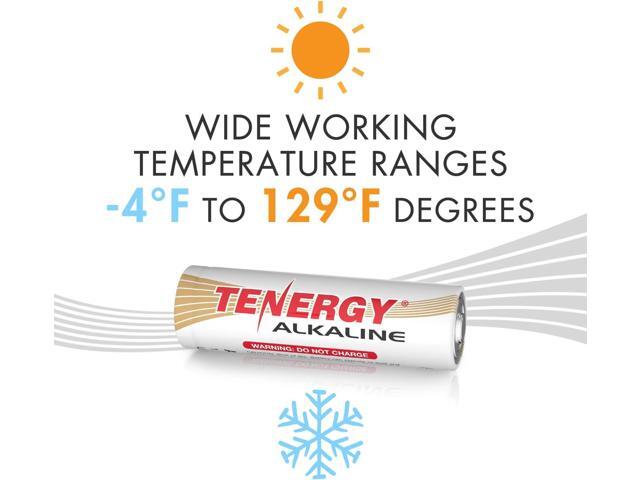Tenergy 1.5V AA Alkaline Battery, High Performance AA Non-Rechargeable Batteries for Clocks, Remotes, Toys & Electronic Devices, Replacement AA...