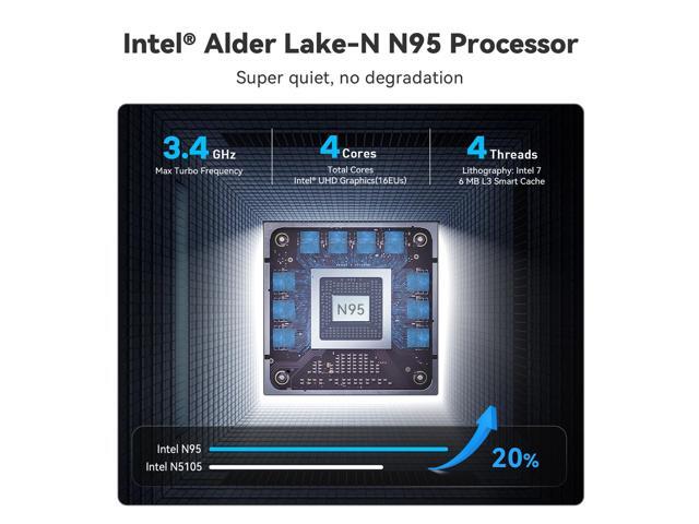Beelink MINI PC 12th Alder Lake N95, MINI S 12 (up to 3.4GHz),8GB DDR4 RAM, 256GB SSD,PCIE,WiFi5,Bluetooth 4.2 office micro pc/2.5Gbps/W11 Home