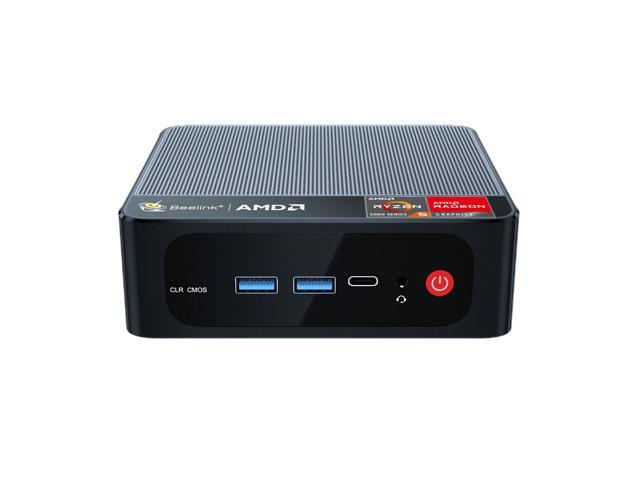 Beelink Mini PC SER5 AMD Ryzen5 5500U,Mini Computer 16GB DDR4 RAM 480GB NVME SSD,Triple Screen Display,Wifi 6 Bluetooth 5.4,2.5G Ethernet,W11 pro