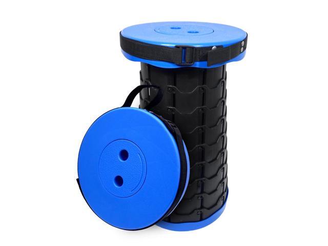 BAKOD Retractable Folding Camping Stool, Portable Telescopic Stool Chair Lightweight Collapsible Stool for Camping, Fishing, Hiking, BBQ BLUE
