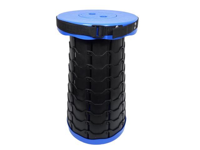 BAKOD Retractable Folding Camping Stool, Portable Telescopic Stool Chair Lightweight Collapsible Stool for Camping, Fishing, Hiking, BBQ BLUE