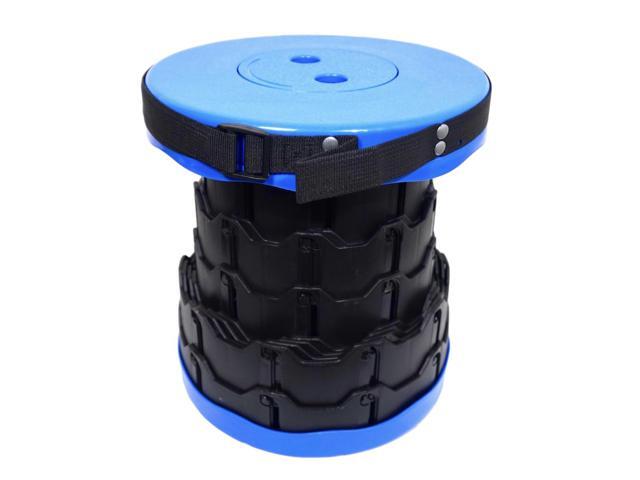 BAKOD Retractable Folding Camping Stool, Portable Telescopic Stool Chair Lightweight Collapsible Stool for Camping, Fishing, Hiking, BBQ BLUE